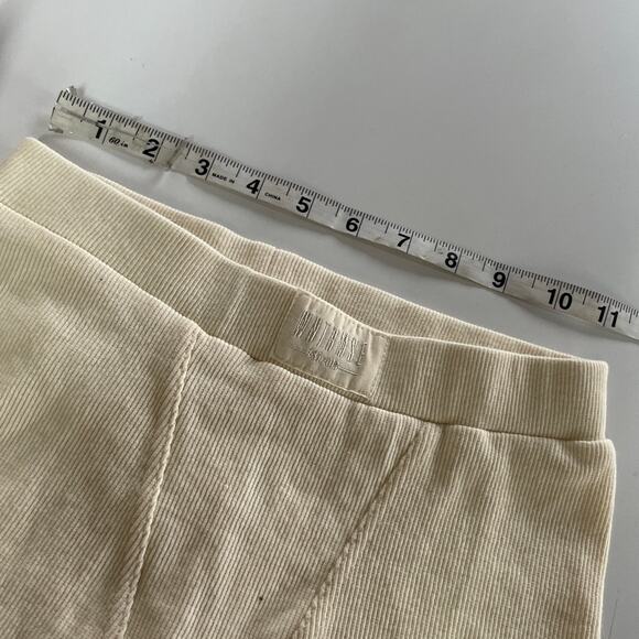 WNTRMSE‎ Shorts Womens 2 Vanilla Winter Muse Rib High-Rise Stretch Cotton - Picture 5 of 7